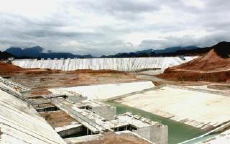 安徽績(jī)溪抽水蓄能電站下水庫(kù)下閘蓄水